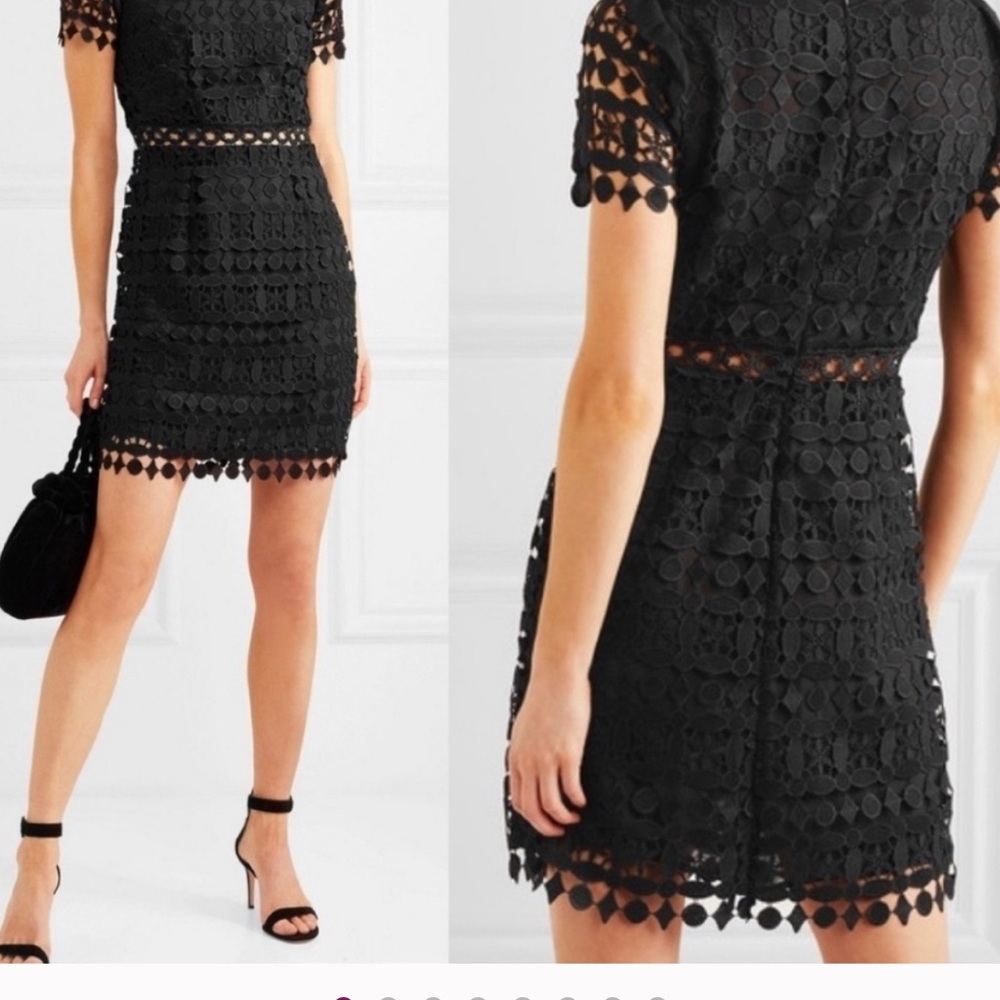 Michael Kors Black Lace/Crochet Mini Dress